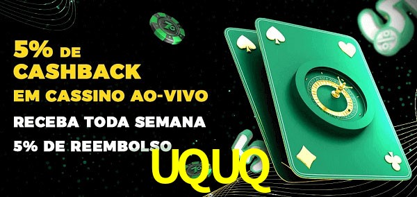 Promoções do cassino ao Vivo UQUQ